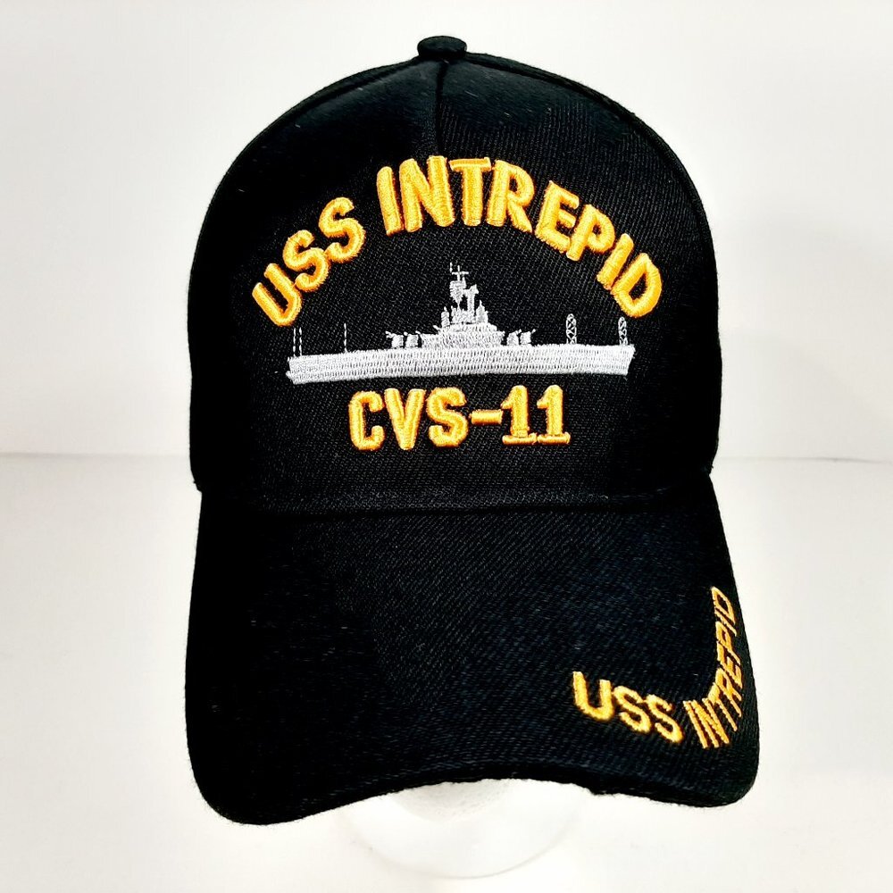 U.S. Navy USS Intrepid CVS - 11 Men's Hat Cap Blac